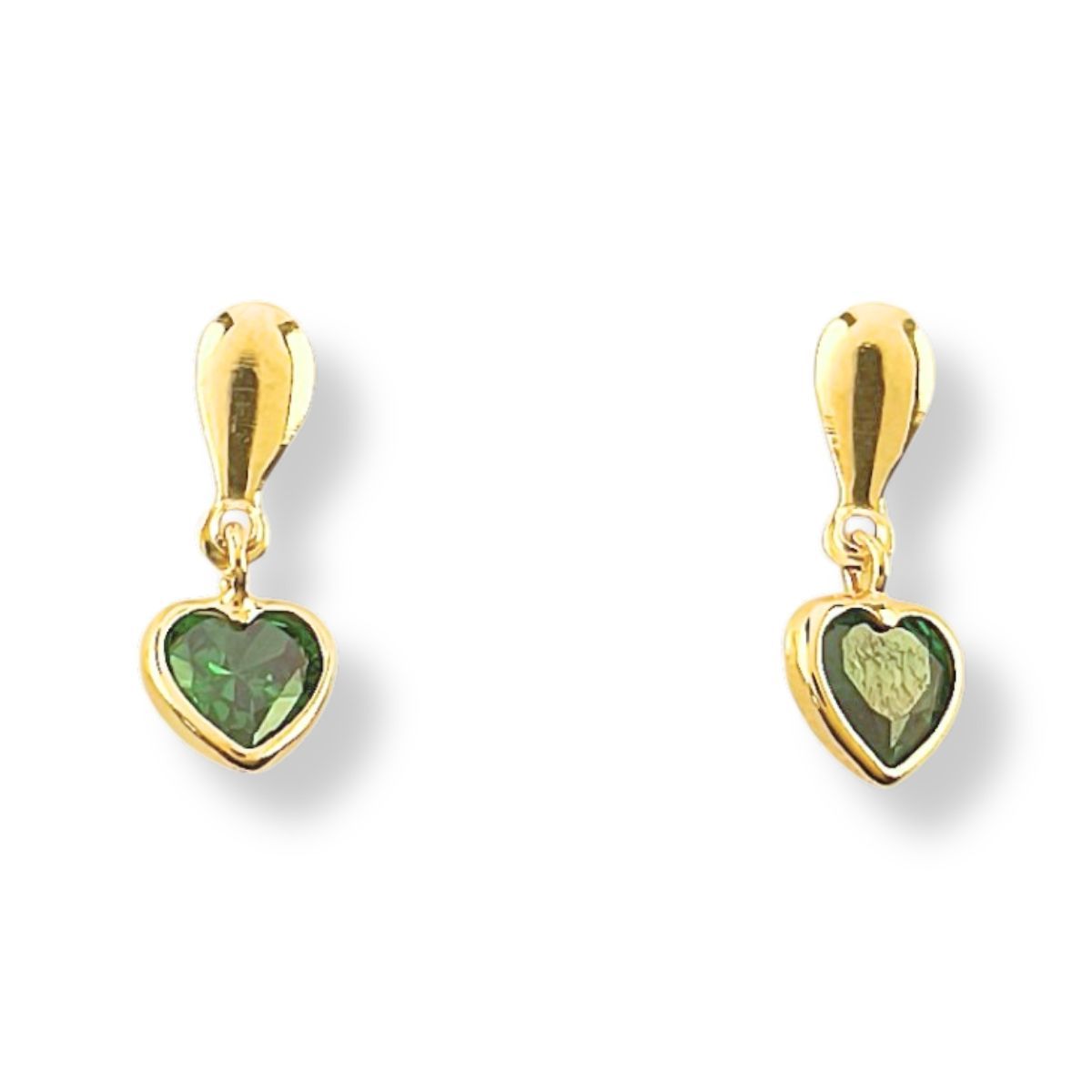 Brinco Prata 925 Folheada Ouro 18k Zirc. ...